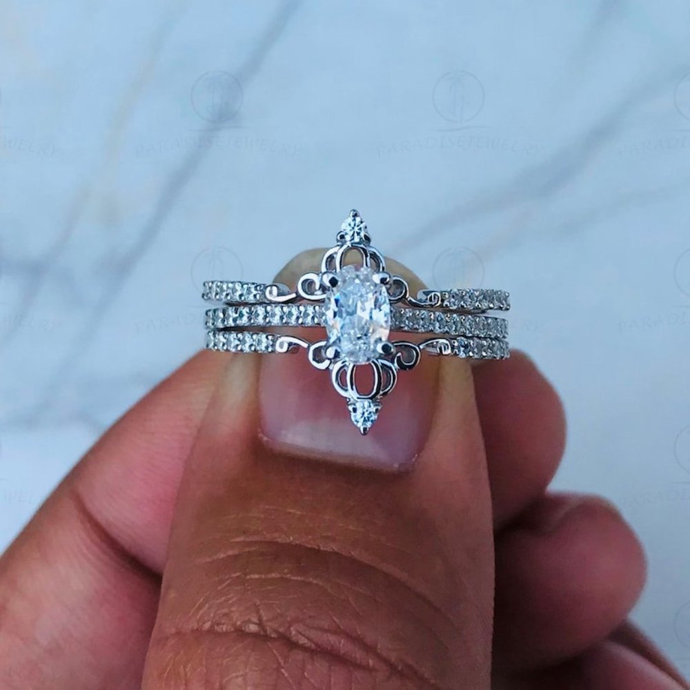 Cinderella Trio Rings - Picture 7 of 8